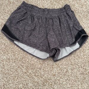 lululemon athletica Charcoal and Black Athletic Shorts